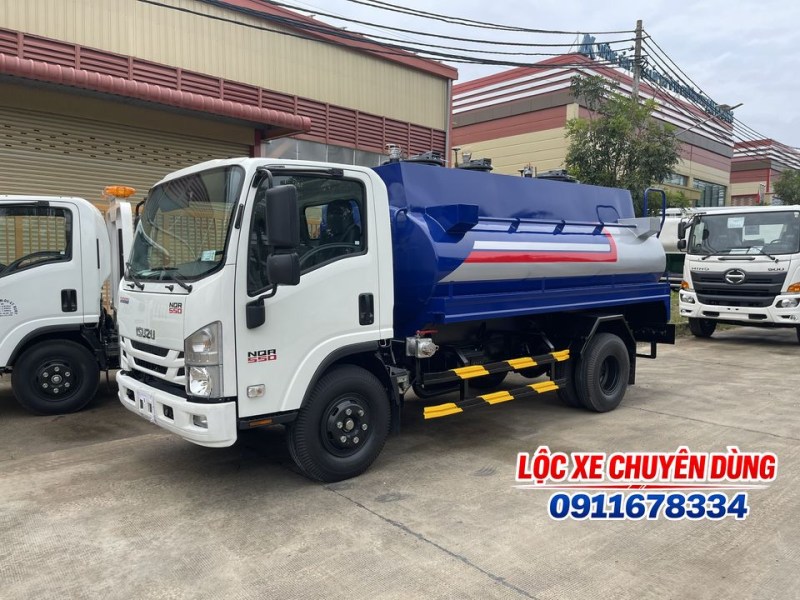Xe bồn chở xăng dầu 7 khối Isuzu NQR 550